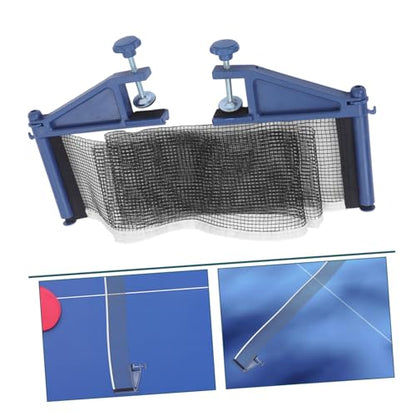 Toddmomy 1 Set Table Tennis Net: Indoor & Outdoor Table Tennis Net and Post Set - Portable Pingpong Netting with Clamps for Training and Family Fun