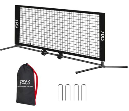 FDLS 5FT/10FT Portable Small Pickleball Net for Driveway Backyard,with Carry Bag for Indoor Outdoor, for All Levels, Easy Set up - style: 5FT Black