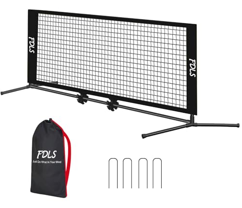 FDLS 5FT/10FT Portable Small Pickleball Net for Driveway Backyard,with Carry Bag for Indoor Outdoor, for All Levels, Easy Set up - style: 5FT Black
