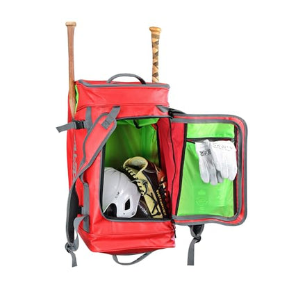 All-Star S7 Elite Player Duffle, 20.5" H x 14" W x 10" D - color: Scarlet Red