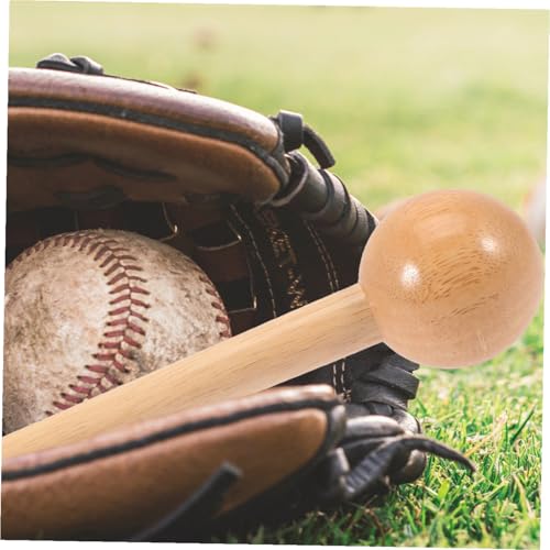 INOOMP 2pcs Mallet Wooden Accessories in Baseball Kids Mallets Portable Round Mini Glove Mitt Softball Breakin Headed Your Shaping Toy Accessory Pocket Shaper Breaking