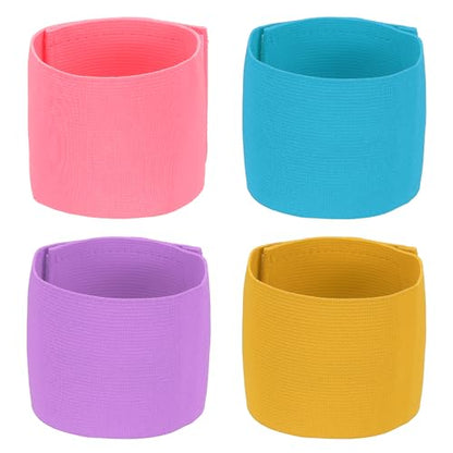 Soccer Captain Armband, Elastic Wrist Arm Bands Adjustable Player Team Leader Anti-Slip Badge Sports Accessories-Fit - color: Cotton Candy
