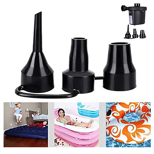 Air Pump Replacement Nozzles, 3 Pack Inflatable Pump Nozzles Head, Air Pump Inflator Adaptor Accessory for Partial Air Bed, Air Mattress etc