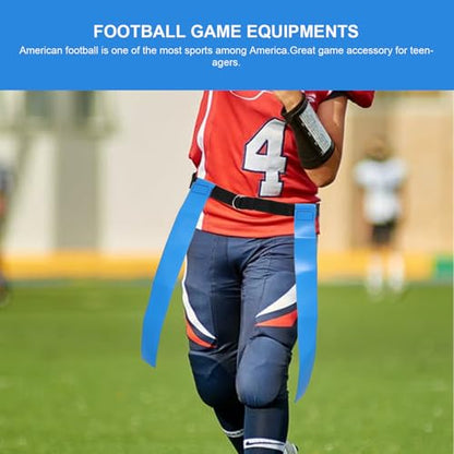 Flag Football Waist Bands and Belts for Youth, Advanced Football Training Equipment with Sturdy Waist Flags, Suitable for Teenager Sports and Team Practice Random Color