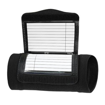 Football Wrist Card Holder Wristband with Double Window Football Wrist Quarterback Play Wristbands for Teen Adult Quarterback Gear