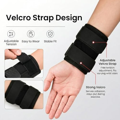 Pickleball Wrist Stabilizer with Metal Support - Pickleball Wrist Brace for Men and Women, Tennis & Golf Training Aid, Reduces Fatigue & Improves Control