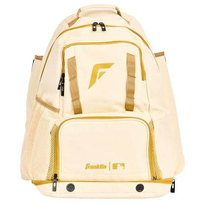 Franklin Sports MLB Gameday Baseball + Softball Backpack – Adult +Youth Equipment + Bat Bag – Stores Batting Gloves, Helmet, Cleats + More - Waterproof Premium Batpack