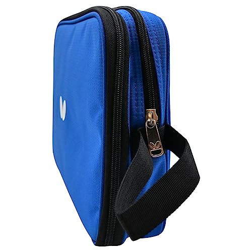 Butterfly Royal DX Case | Durable Material with Padded Front and Back Panels | Holds Two Paddles | Royal Blue Color Available | Professional Accessory