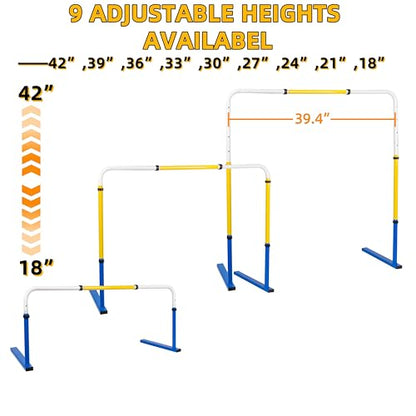 Adjustable Height Hurdles Track and Field,Detachable Agility Speed Jumping Training Equipment for Kids,Youth and Adults,Indoor & Outdoor Use（3 Pack）