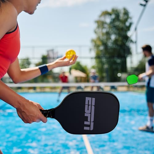 ESPN Neon Pickleball Set Includes 2 neon Paddles and 2 Balls
