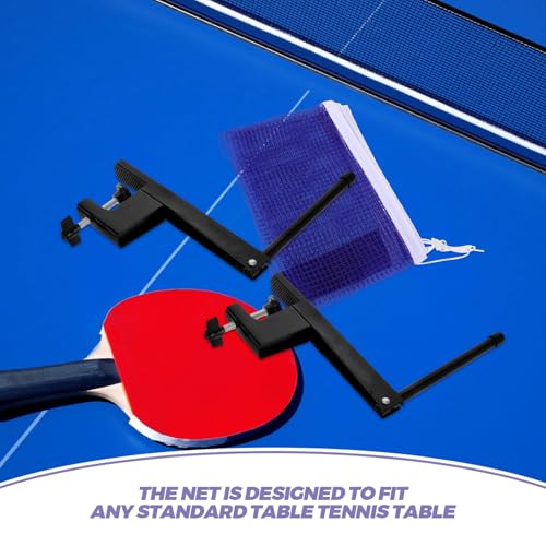 Expandable Pong Net Set Post Portable Table Tennis Net for Outdoor Indoor Game Table Accessories