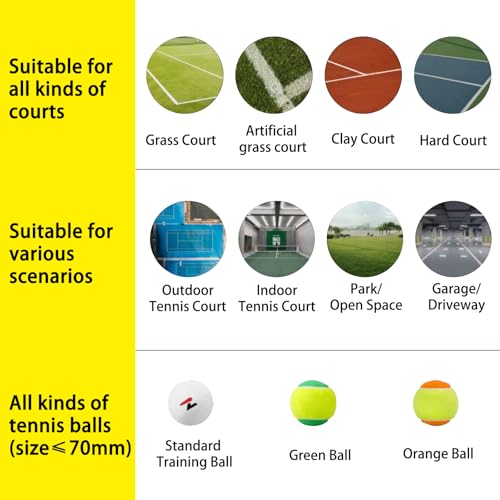 Smart Tennis Ball Machine PT-SMART PRO - 100+ Ball Capacity, Full APP Control, Internal Spin Serve, Ideal for Training & Matches - color: White