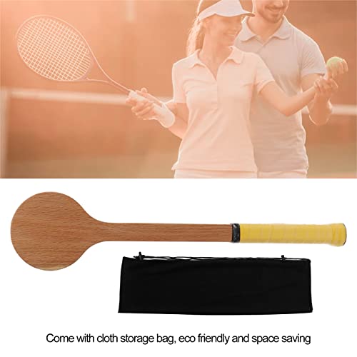 Tennis Pointer, Wooden Sweet Tennis Trainer Racket for Kids Adult Tennis Swing Practice Training (Storage Bag Included) - size: 55cm
