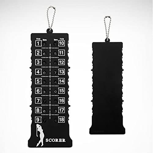 2 Pcs 18 Hole Golf Stroke Counter Golf Score Counter Scoreboard Training Practice Competition Accessory