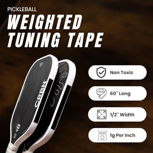 Paddle Tuning Tape for Pickleball Paddles | Non-Toxic & Customizable Alternative of Lead Tape for Pickleball Paddles - size: 1 Gram Per Inch