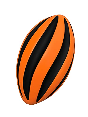 Spiral Foam Football - Soft Foam Football for Kids - 9 Inches - American Football - 1 Each - color: Orange/Black
