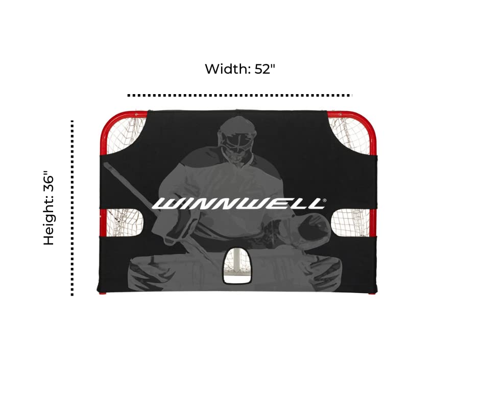Winnwell Hockey Goal Shooting Target Heavy Duty Shooter Trainer Tutor | Training & Practice Accuracy Equipment for Ice Hockey & Street Hockey