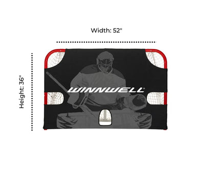 Winnwell Hockey Goal Shooting Target Heavy Duty Shooter Trainer Tutor | Training & Practice Accuracy Equipment for Ice Hockey & Street Hockey