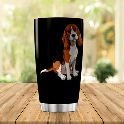 CUBICER Cartoon Beagle Dog Design 20 Oz Stainless Steel Tumbler For Lovers And Pet Owners Travel Mug Outdoor Insulated Bottle Tea Drink Coffee Heat Iced Hot Cool - color: Beagle Art Z4