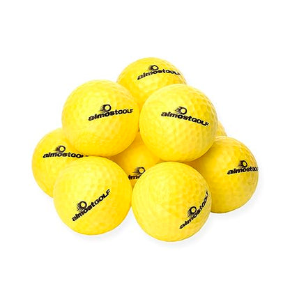 ALMOSTGOLF Limited Flight Practice Foam Golf Balls – Realistic Spin, Trajectory, & Accuracy Training