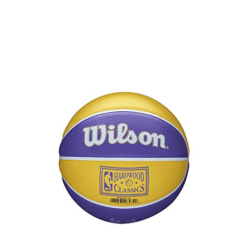 WILSON NBA Team Retro Mini Basketballs - Mini Size - 3" - color: Los Angeles Lakers, size: Mini