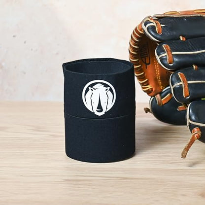 Rhino Wax - Baseball Glove Wrap with Velcro - Base Ball Mitt Break-in Kit Essential - Sturdy Elastic and Heavy Duty - Creates and Maintains The Perfect Pocket - Keeps Gloves Game-Ready