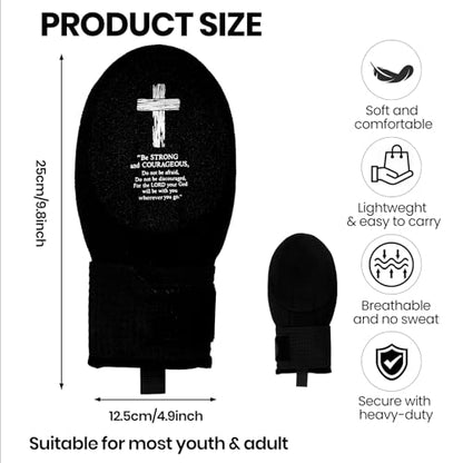Christian Baseball Sliding Mitt Youth with Cross | Youth Sliding Mitt Baseball Glove for Religious Athletes | Ambidextrous Protection for Left/Right Hands |