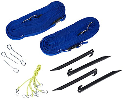 Park & Sun Sports Outdoor Volleyball Boundary Webbing with Ground Stakes