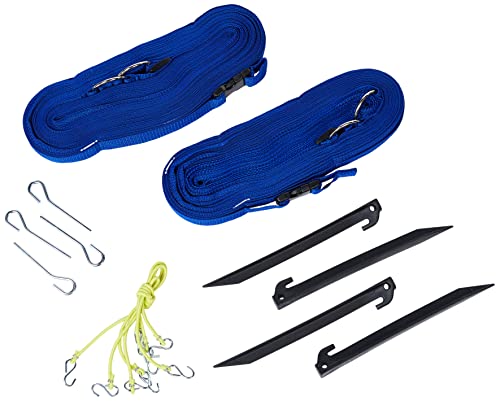 Park & Sun Sports Outdoor Volleyball Boundary Webbing with Ground Stakes