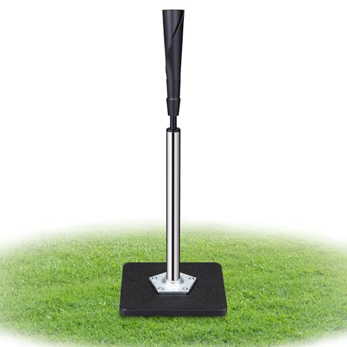 Batting Tee, Baseball Tee (25-37 Inch Height Adjustment), Baseball Tees for Hitting, Softball Tee