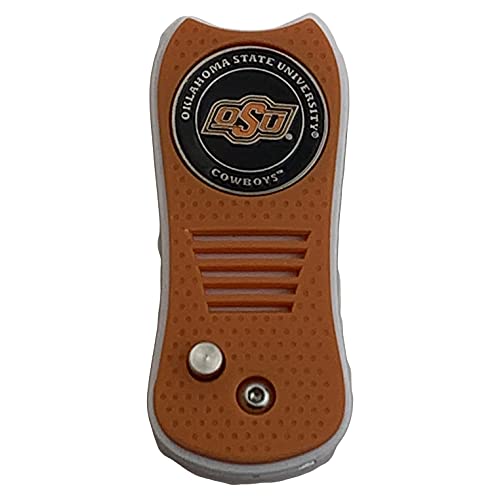 Switchblade Divot Repair Tool with Logo Printed Removable Magnetic Ball Marker-Best Divot Fixer - style: Oklahoma State Cowboys