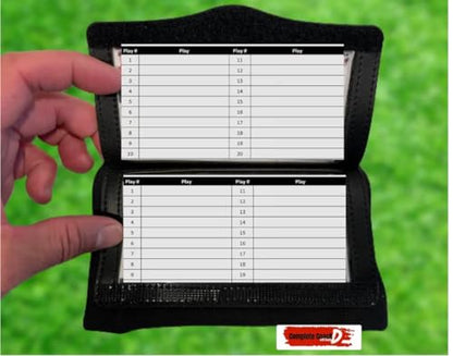Youth Play Wristbands - Call Plays and Win Games - Flag or Tackle Football QB Coach - Playbook Wrist Bands Football Equipment (5 or 10 Packs) - size: 10 Pack