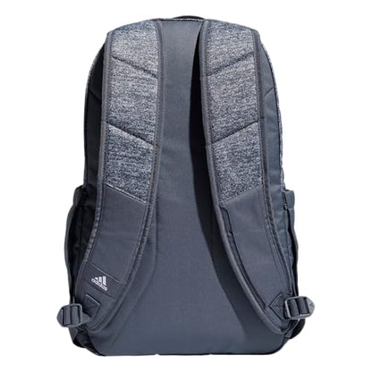 adidas Defender Sports Backpack with Shoe Compartment, Soccer Bag - color: Jersey Onix Grey/Onix Grey/Rose Gold