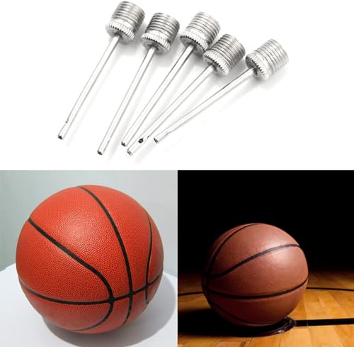 10Pcs Ball Pump Needles, Inflating Air Pump Needles Stainless Devices and Accessories for Basketball Football Volleyball Water Polo Rugby Exercise Sports Ball Balloon Inflation