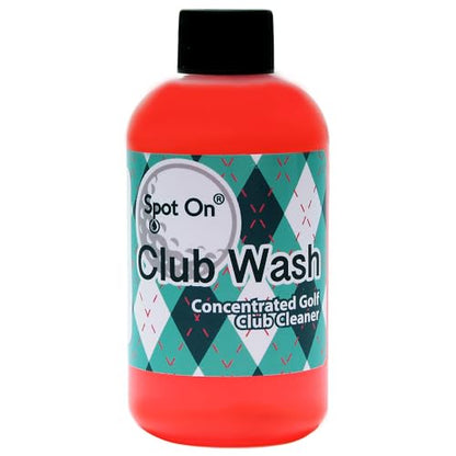 Golf Club Cleaner Brush and Spray Bottle Refill - Concentrated Golf Club Cleaning Solution - Club Wash - Makes a Gallon of Cleaner - Formulated for Golf Grime and Grass Stains - Made in The USA
