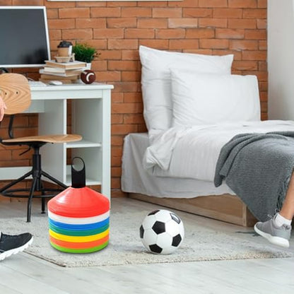 Soccer Disc Rack, Portable Cone Carrier, 35cm Training Marker Holder for Drills, ABS Lightweight Storage Rod, Field Sports Gear with Quick Stack, Agility Practice Rack for Coaching Use