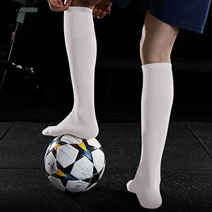 GRAPMKTG 3 Pack Softball Soccer Socks Baseball Football Socks for Youth Men and Women - color: White, size: Medium