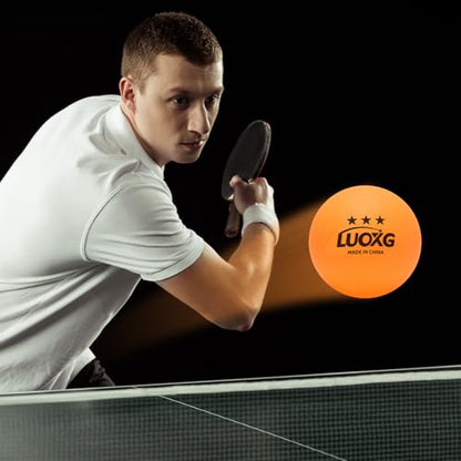 Ping Pong Balls, Ping Pong Balls 20 Pack, Orange Table Tennis Balls, 3 Star Table Tennis Balls, Suitable for Beginners and Professionals