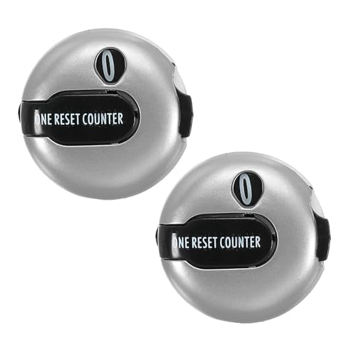PATIKIL Golf Score Counter, Mini Golf Shot Stroke Attachment Counter Clicker Clip for Golfers Glove Bag - color: Silver Tone Black