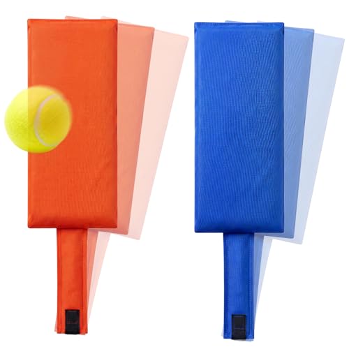 2 Pack Tennis Training Targets for Net, Accuracy Trainer for Serve & Shot Placement, Portable Tennis Target Aid for Adults, Practice Equipment for Backyard, Court & Coaching Drills