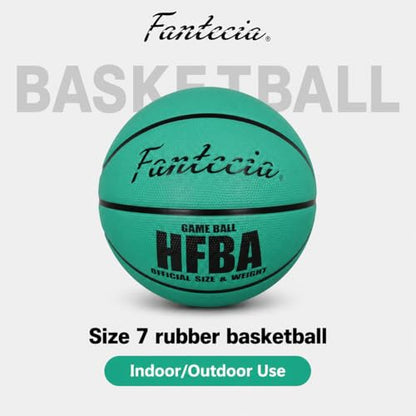 Size 7 Basketball, Premium Rubber Basketball, Perfect for Indoor & Outdoor Training