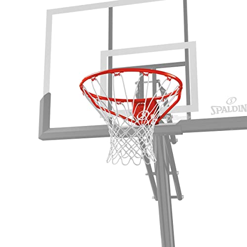 Spalding Regulation Size 18" Steel Basketball Rim with Net Included | Choose from Fixed or Breakaway | Replacement Rim for Indoor or Outdoor Hoop