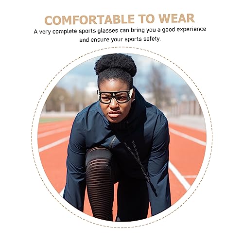 TOYANDONA Sports Dribble Fog Outdoor Basketball Glasses for Men Comfortable Fit Windproof and Sandproof Design for Cycling and Mountain Climbing Activities