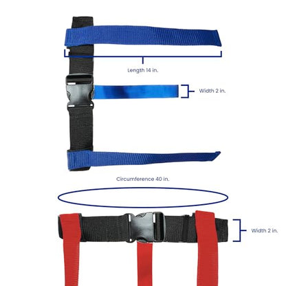 HE Adult Flag Football Belts 40″ Adjustable, Extra-Wide 2″ Heavy-Duty Polypro – Made in USA Lifetime Waranty Several Colors