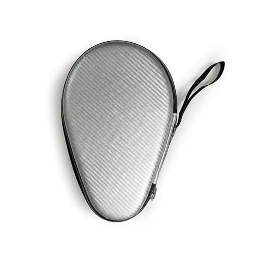 Colorful Table Tennis Racket Cover Ping Pong Paddle Bag Table Tennis Racket Case - color: Silver for 2 rackets