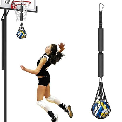Volleyball Spike Trainer 2set Volleyball Spike Trainer Solo Serve Self-Training Resistance Band for Beginners Practicing Serving - color: Color1