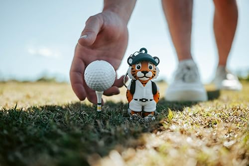 Animal Caddy Golf Tee Holder, Includes 8 Golf Tees, Fun Golf Accessory for Men & Women, Golf Gift - color: Green, style: Tiger Caddy