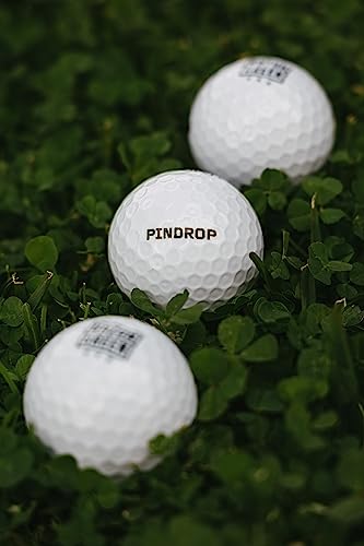 Pindrop Golf Balls - Feel The Spin Control, Long Distance - Straight Off The Tee Flight - 2 Layer Construction - White Golf Balls for Men and Women - Maximum Performance - 1 Dozen