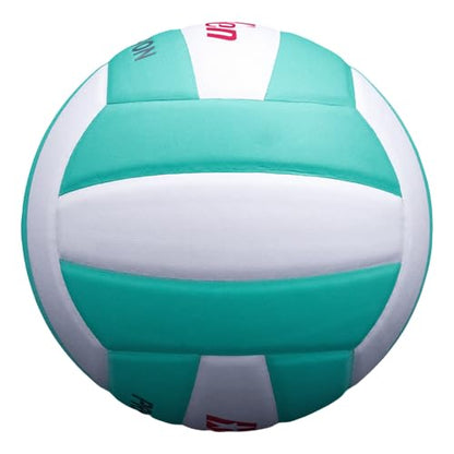Baden | Precision | Official Size + Weight Entry Level Youth Indoor Volleyball | PU Composite, Extra Foam Backing, Reduce Sting - color: Teal