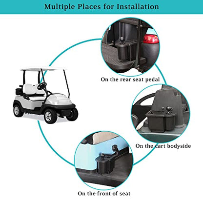 10L0L Golf Cart Ball Washer, Golf Club Head Cleaner for Yamaha, EZGO, Club Car, Star EV-Universal & Detachable